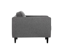 Sunpan Donnie Armchair - Coal Black/Dark Grey/Havana Dark Brown/Light Grey/Tobacco Tan