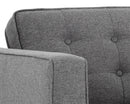 Sunpan Donnie Armchair - Coal Black/Dark Grey/Havana Dark Brown/Light Grey/Tobacco Tan