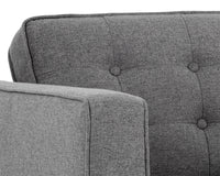 Sunpan Donnie Armchair - Coal Black/Dark Grey/Havana Dark Brown/Light Grey/Tobacco Tan