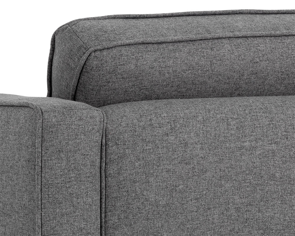 Sunpan Donnie Armchair - Coal Black/Dark Grey/Havana Dark Brown/Light Grey/Tobacco Tan