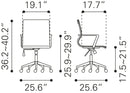 Zuo Modern Stacy Office Chair White