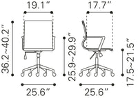 Zuo Modern Stacy Office Chair White