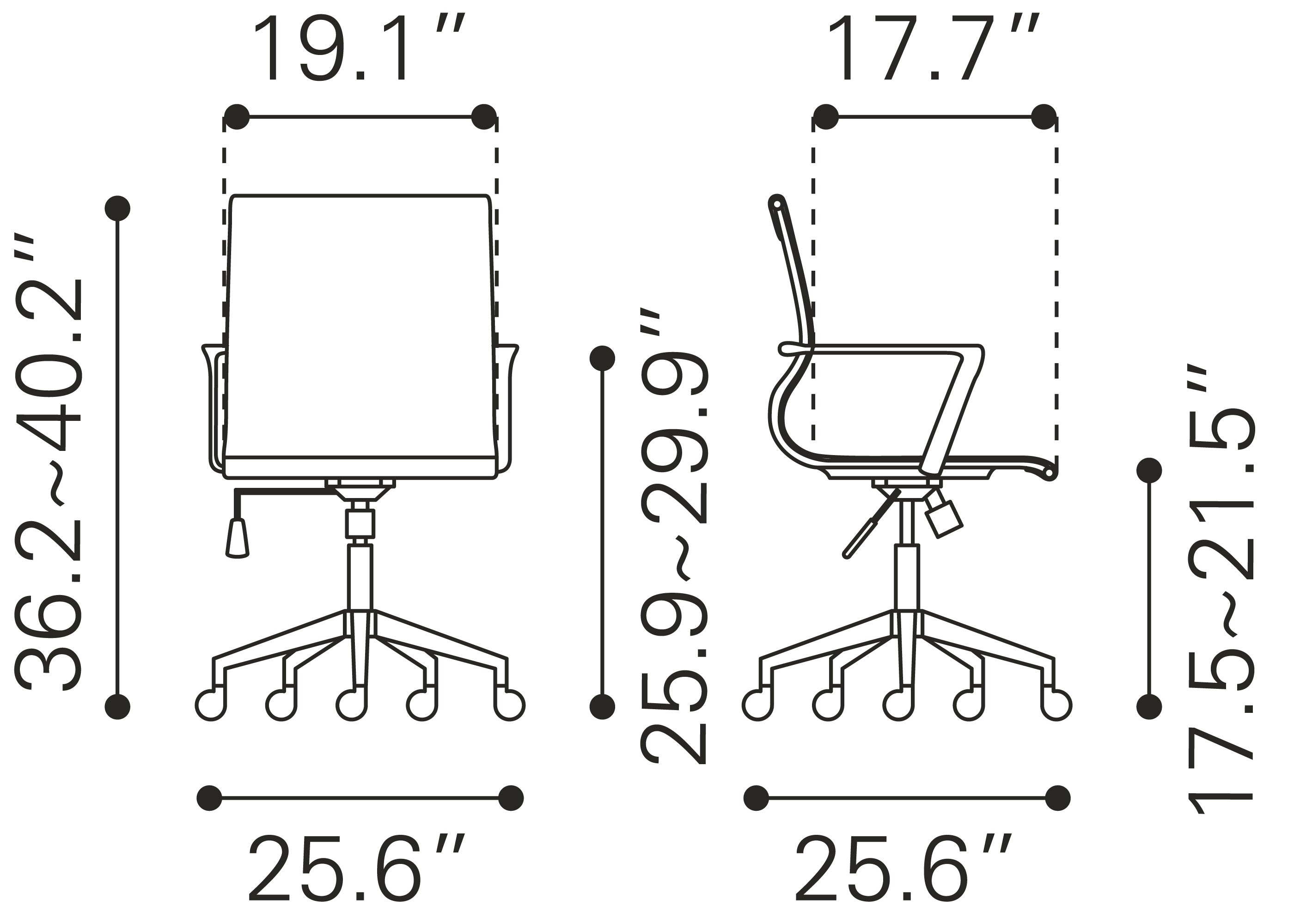 Zuo Modern Stacy Office Chair White