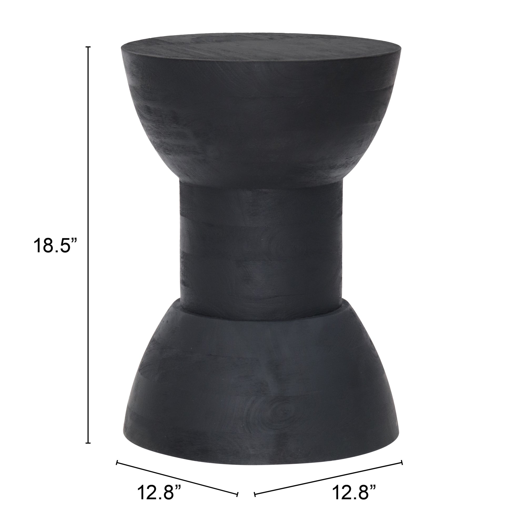 Zuo Modern Wisdom Side Table in Black