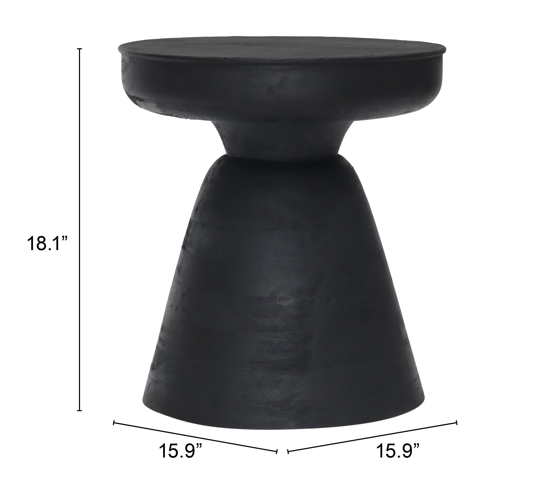 Zuo Modern Sage Side Table in Black