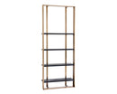Sunpan Dalton Bookcase - Antique Brass - Black