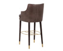 Sunpan Valerie Barstool - Havana Dark Brown