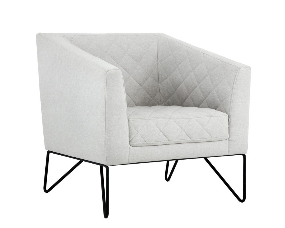 Sunpan Princeton Lounge Chair - Dark Grey/Light Grey