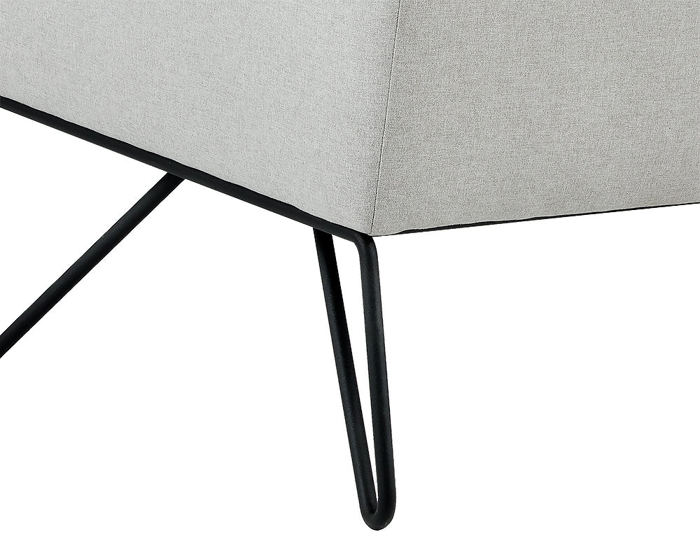 Sunpan Princeton Lounge Chair - Dark Grey/Light Grey