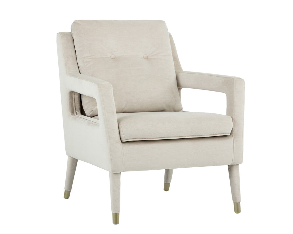 Sunpan Oxford Lounge Chair - Piccolo Black/Piccolo Prosecco