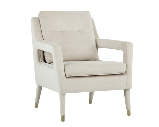 Sunpan Oxford Lounge Chair - Piccolo Black/Piccolo Prosecco