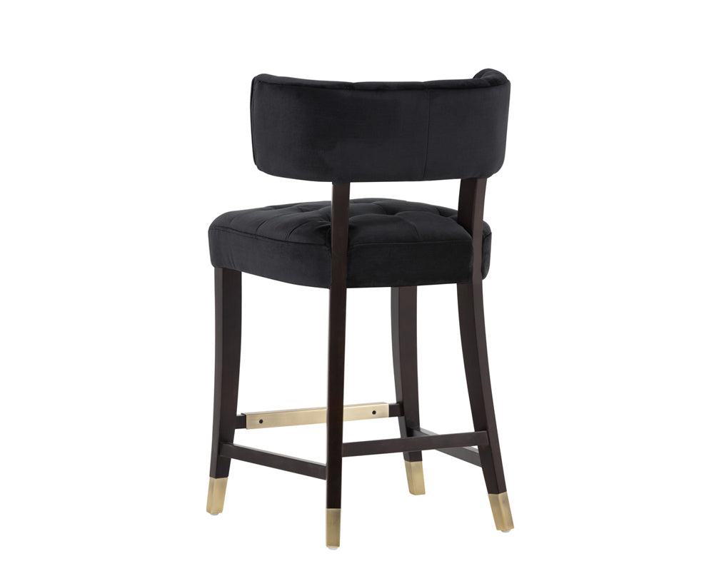 Sunpan Tatum Counter Stool in Piccolo Black