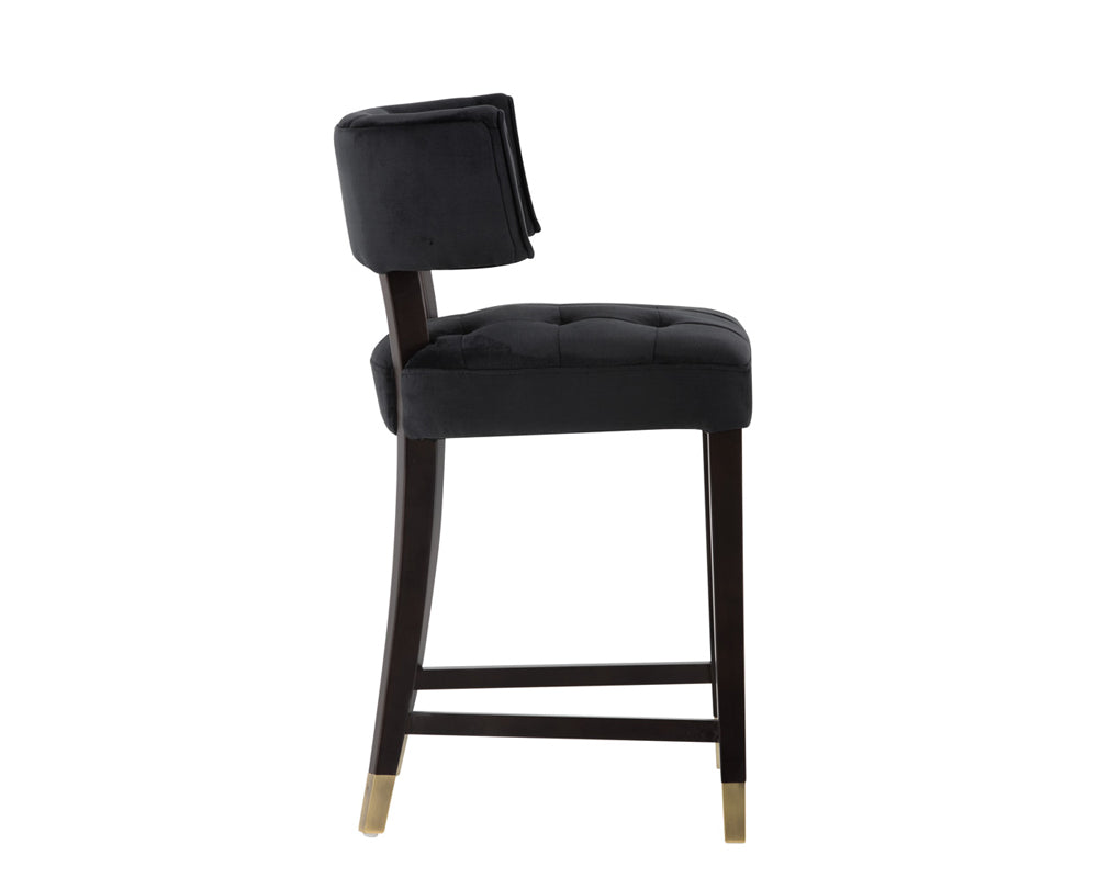Sunpan Tatum Counter Stool in Piccolo Black