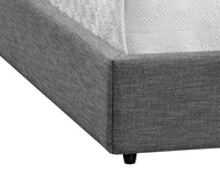 Sunpan Emmit Bed - Queen in Marble / Quarry / Merino Pearl