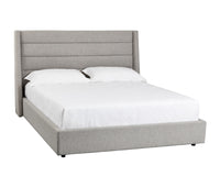 Sunpan Emmit Bed - King in Marble / Quarry /Merino Pearl