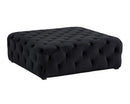 Sunpan Millie Tufted Ottoman - Piccolo Black/Prosecco