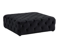 Sunpan Millie Tufted Ottoman - Piccolo Black/Prosecco