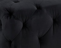 Sunpan Millie Tufted Ottoman - Piccolo Black/Prosecco