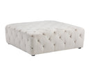Sunpan Millie Tufted Ottoman - Piccolo Black/Prosecco