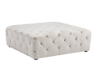 Sunpan Millie Tufted Ottoman - Piccolo Black/Prosecco