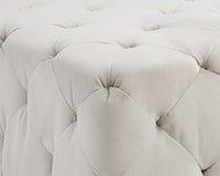 Sunpan Millie Tufted Ottoman - Piccolo Black/Prosecco