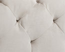 Sunpan Millie Tufted Ottoman - Piccolo Black/Prosecco