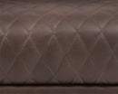 Sunpan Dax Swivel Lounge Chair in Coal Black / Havana Dark Brown