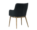 Sunpan Franklin Dining Armchair - Beige Linen/Bravo Cream/ Vintage Black/Vintage Blue