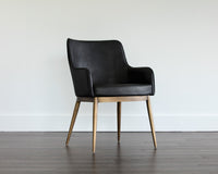 Sunpan Franklin Dining Armchair - Beige Linen/Bravo Cream/ Vintage Black/Vintage Blue