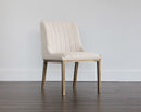 Sunpan Halden Dining Chair - Beige Linen/Bravo Cream/Bravo Metal/Vintage Black/Vintage Blue/Vintage Cognac-Set of Two