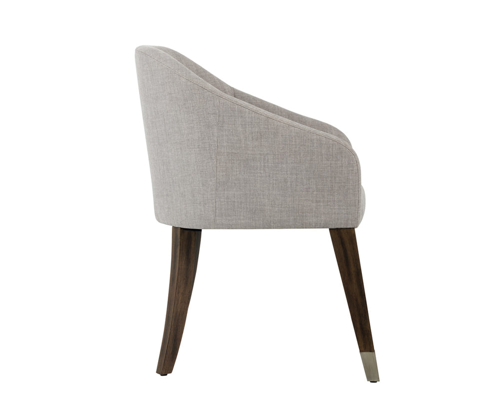 Sunpan Nellie Dining Armchair - Arena Cement/Navy