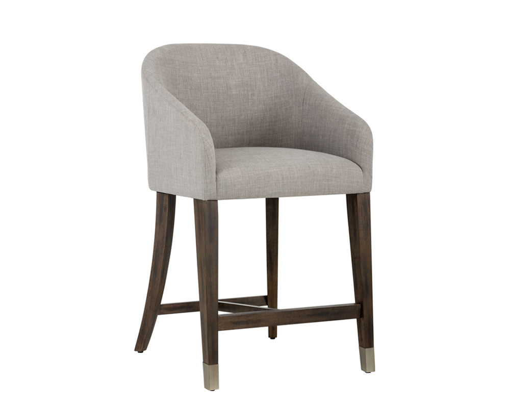 Sunpan Nellie Counter Stool in Arena Cement/Navy