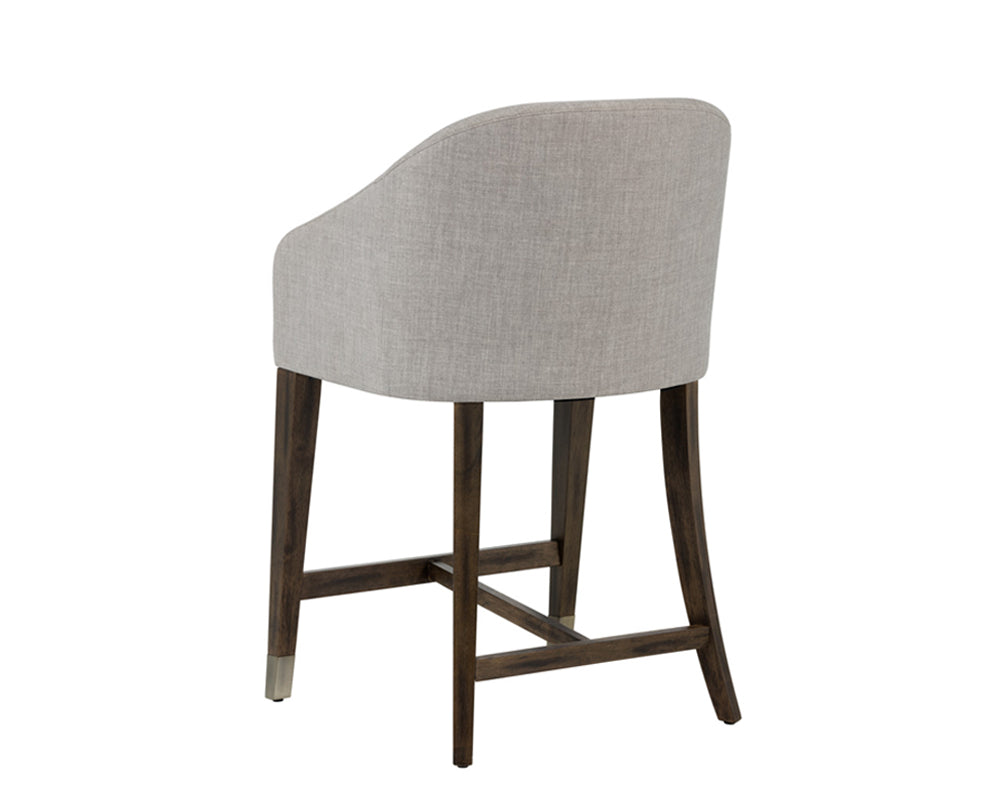 Sunpan Nellie Counter Stool in Arena Cement/Navy