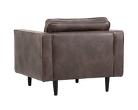 Sunpan Donnie Armchair - Coal Black/Dark Grey/Havana Dark Brown/Light Grey/Tobacco Tan