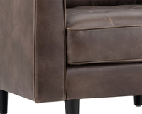 Sunpan Donnie Armchair - Coal Black/Dark Grey/Havana Dark Brown/Light Grey/Tobacco Tan