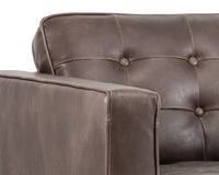 Sunpan Donnie Armchair - Coal Black/Dark Grey/Havana Dark Brown/Light Grey/Tobacco Tan