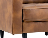 Sunpan Donnie Armchair - Coal Black/Dark Grey/Havana Dark Brown/Light Grey/Tobacco Tan