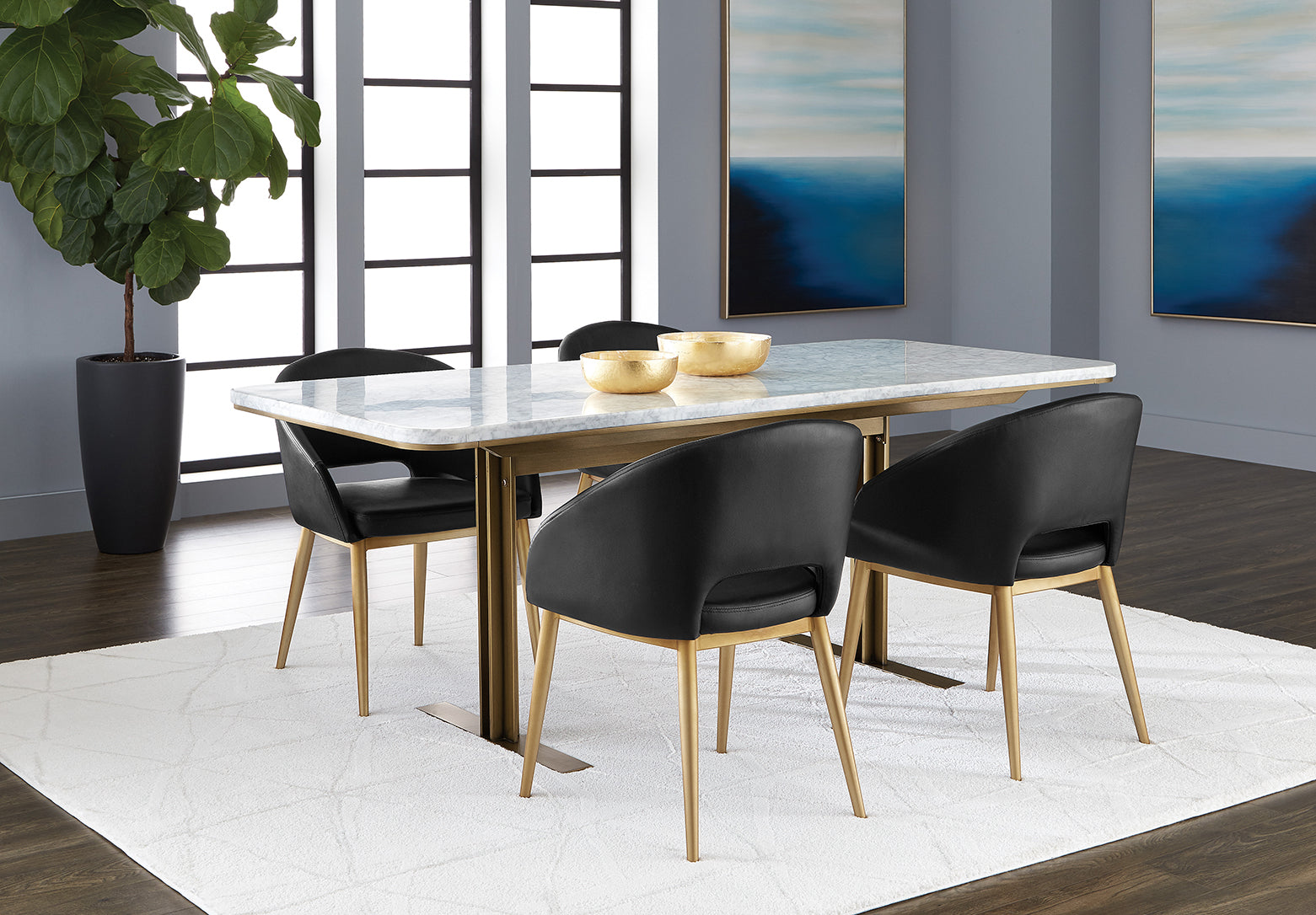 Sunpan Ambrosia Dining Table 79"