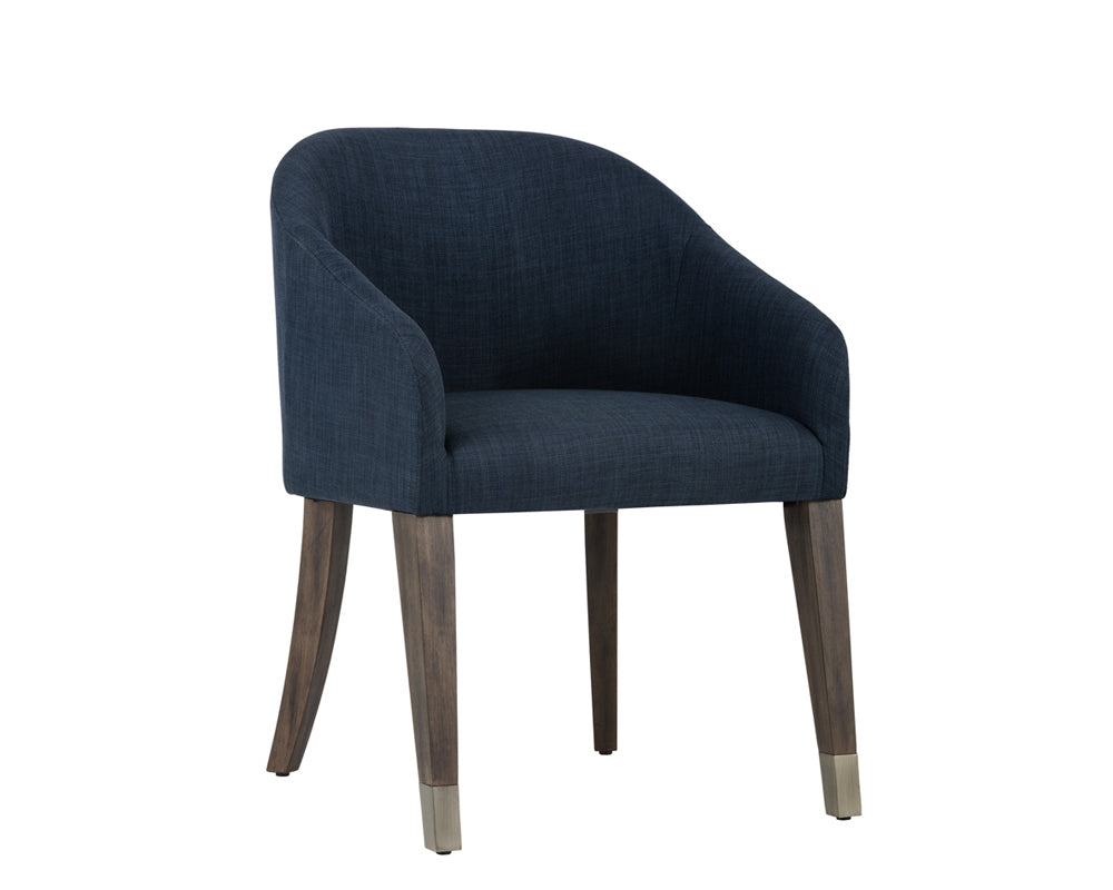 Sunpan Nellie Dining Armchair - Arena Cement/Navy