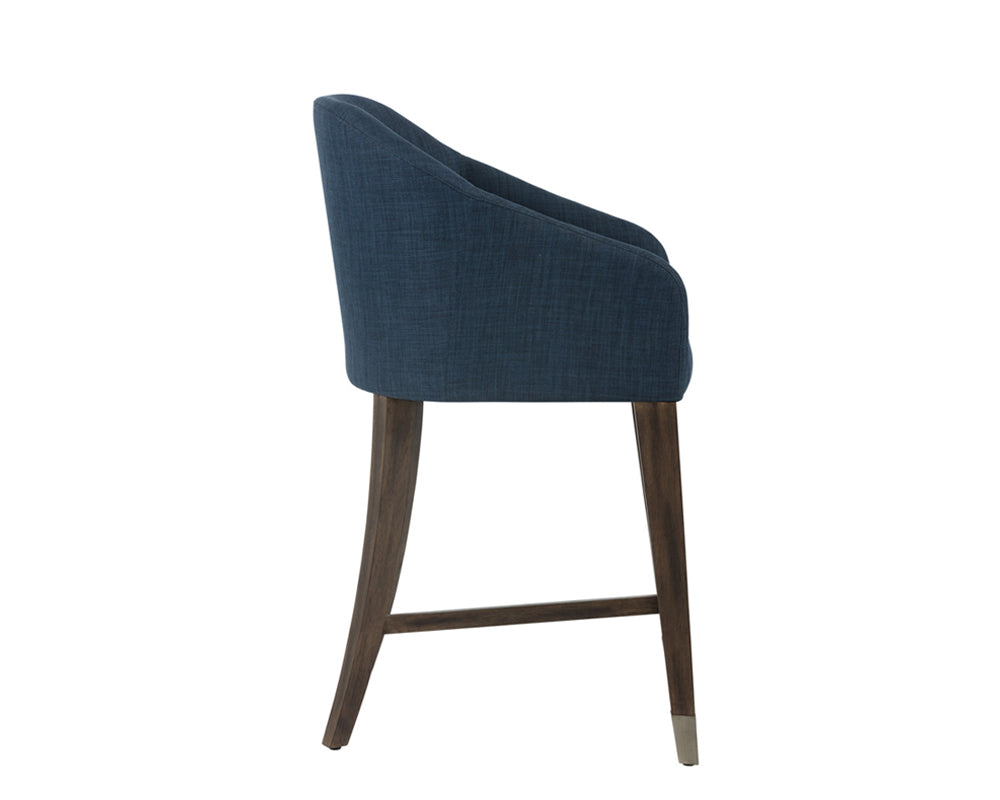 Sunpan Nellie Counter Stool in Arena Cement/Navy