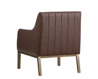Sunpan Wolfe Lounge Chair in Beige Linen/Bravo Cream/Bravo Metal/Vintage Black/Vintage Blue/Vintage Cognac
