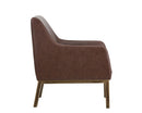 Sunpan Wolfe Lounge Chair in Beige Linen/Bravo Cream/Bravo Metal/Vintage Black/Vintage Blue/Vintage Cognac