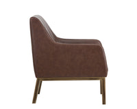 Sunpan Wolfe Lounge Chair in Beige Linen/Bravo Cream/Bravo Metal/Vintage Black/Vintage Blue/Vintage Cognac