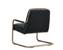 Sunpan Lincoln Lounge Chair in Beige Linen/Vintage Black/Vintage Blue/Vintage Cognac