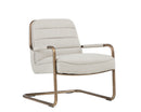 Sunpan Lincoln Lounge Chair in Beige Linen/Vintage Black/Vintage Blue/Vintage Cognac