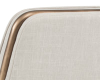 Sunpan Lincoln Lounge Chair in Beige Linen/Vintage Black/Vintage Blue/Vintage Cognac