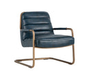 Sunpan Lincoln Lounge Chair in Beige Linen/Vintage Black/Vintage Blue/Vintage Cognac