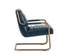 Sunpan Lincoln Lounge Chair in Beige Linen/Vintage Black/Vintage Blue/Vintage Cognac