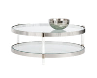Sunpan York Coffee Table - Stainless Steel