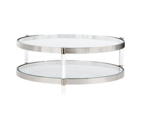 Sunpan York Coffee Table - Stainless Steel